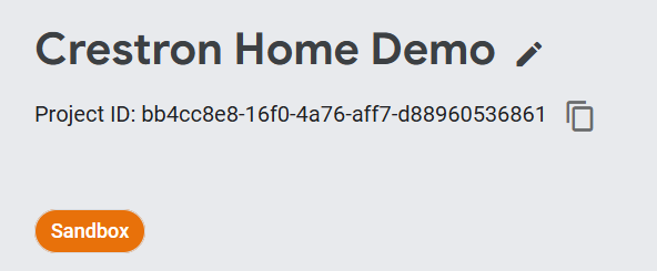 Project ID location