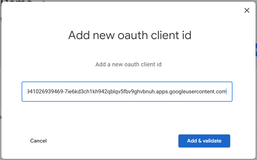 Link Client ID to project