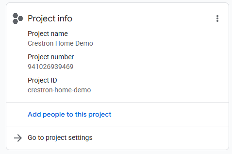 Google Cloud Project ID in the Cloud Console banner